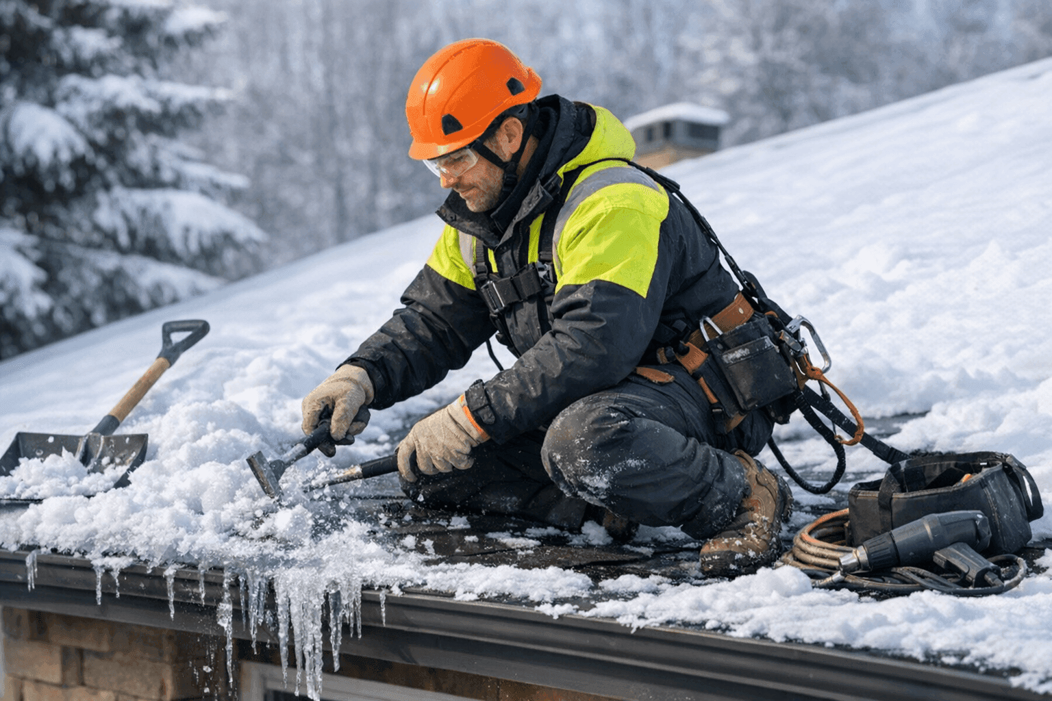 Winter Roofing: How to Prevent and Repair Snow and Ice Damage