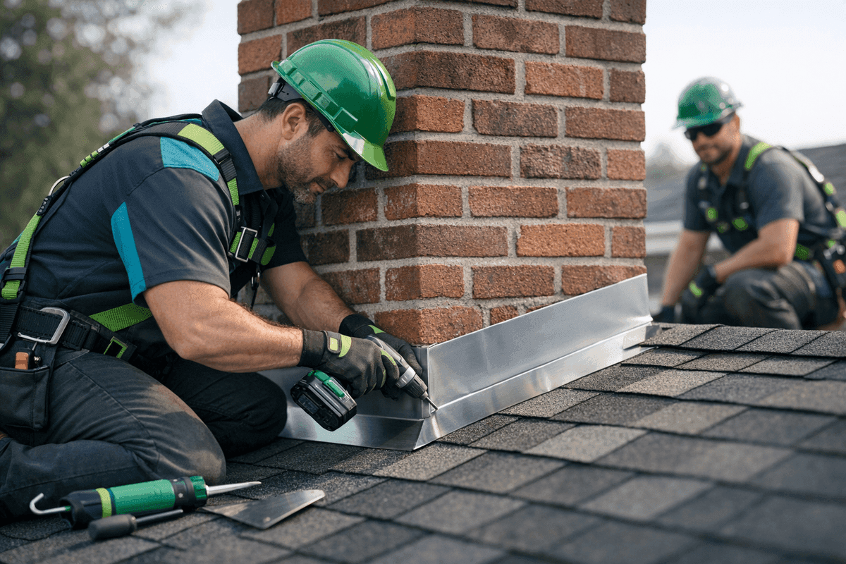 Chimney Flashing service by Robert Foley Roofing