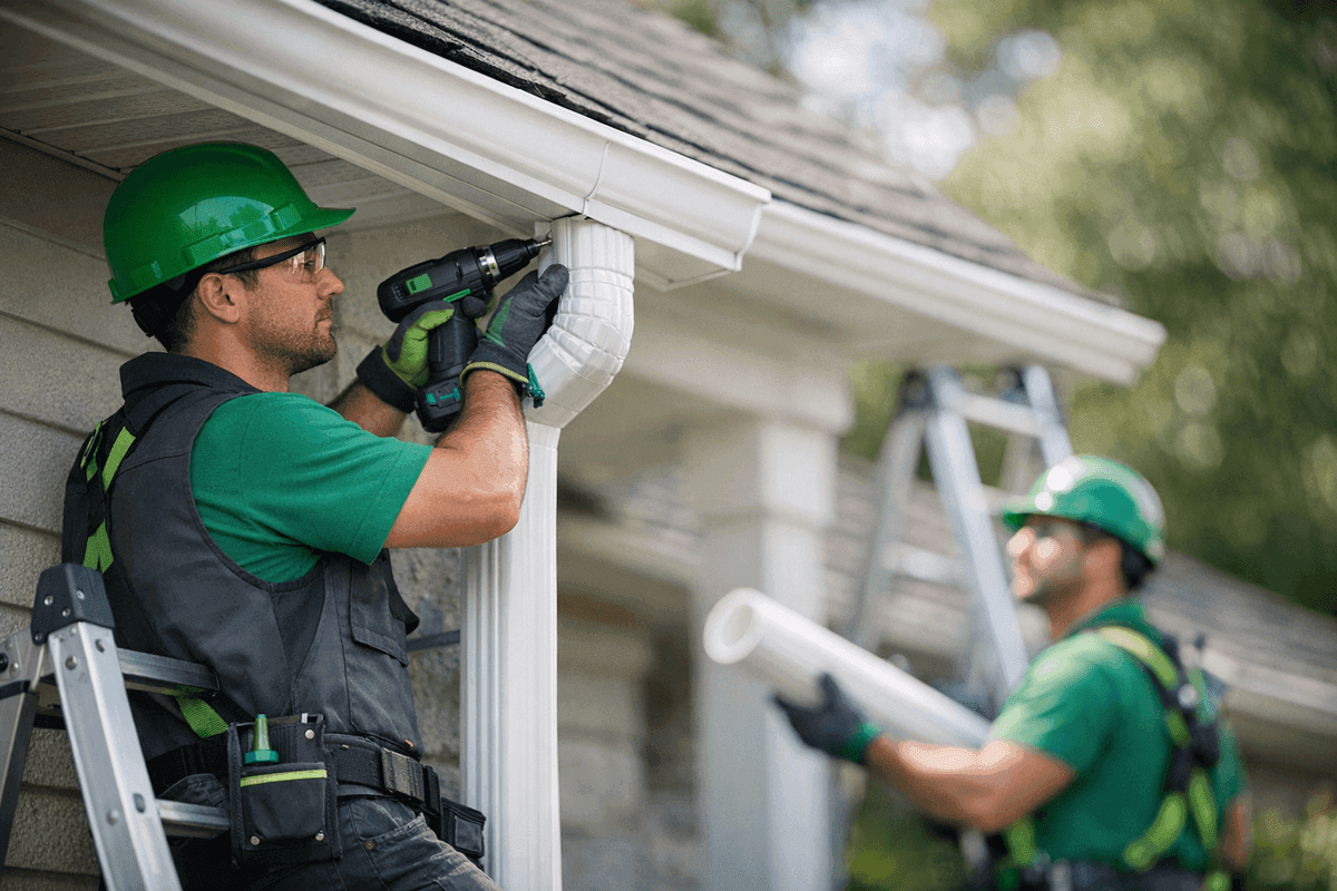 Downspout Repair service by Robert Foley Roofing